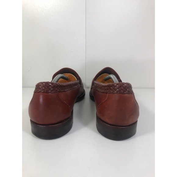 Allen Edmonds Maxfield Slip-On Tassel Loafers Brown Leather Men\'s US 12 D main image 4
